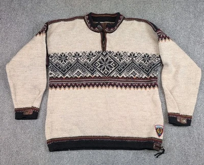 Vintage Dale of Norway 1998 Olympic Collection 1/2 Zip Fair Isle Wool Sweater L - Image 1 of 4