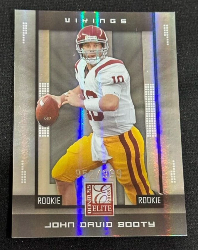JOHN DAVID BOOTY Vikings 2008 Donruss Elite #106 Rookie Card RC #952/999 - Image 1 of 1