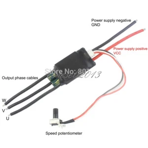 DC 12V 7-24V 3-phase Brushless Hallless Motor Pump Driver ESC Speed Controller M - Picture 1 of 4