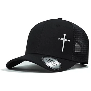 Christian Hats for Men Women,Jesus 3 Nail Cross Hat Christian Religious Gifts... - Picture 1 of 6