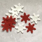 Felt Pillar Snowflakes, Die Cut Felt Snowflakes