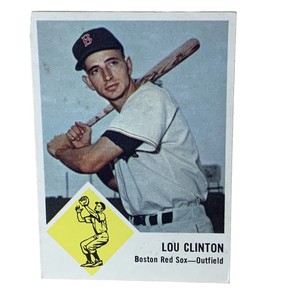 Vintage 1963 Fleer # 6 Lou Clinton Baseball Card