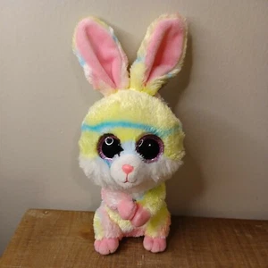2017 Ty Beanie Boos - LOLLIPOP the Tie Dyed Easter Bunny 6" Plush - Picture 1 of 9
