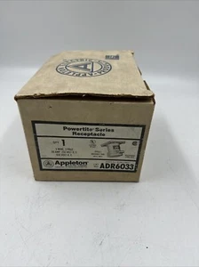 Appleton ADR6033 Powertite Receptacle 60 Amp 3 Wire 3 Pole new - Picture 1 of 6