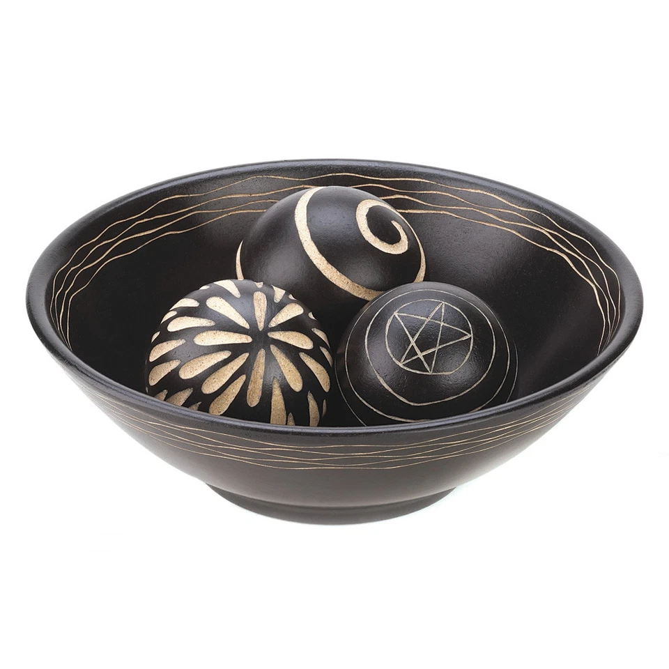 Artisan Deco Bowl and Balls (pack of 1 Set)