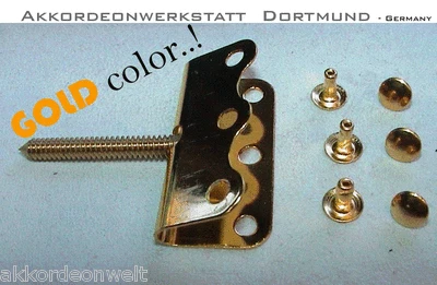 1 Spindel- Schraube, für Akkordeon Bass- Gurt, Riemen, accordion spindle screw