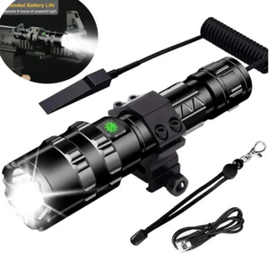 Quality Tactical LED Flashlight Rifle Light 10000LM 20mm Picatinny Rail Mount UK - Picture 1 of 16