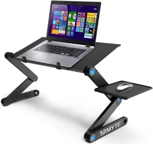 Armyte extra breiter verstellbarer Laptopständer mit Lüfter & Mauspad - Bild 1 von 6