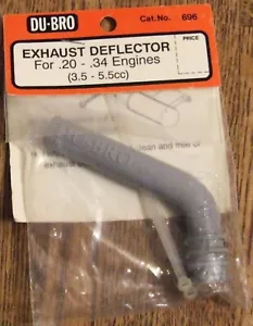 DU=BRO #696 EXHAUST DEFLECTOR FOR .20-.34 ENGINES - Picture 1 of 2