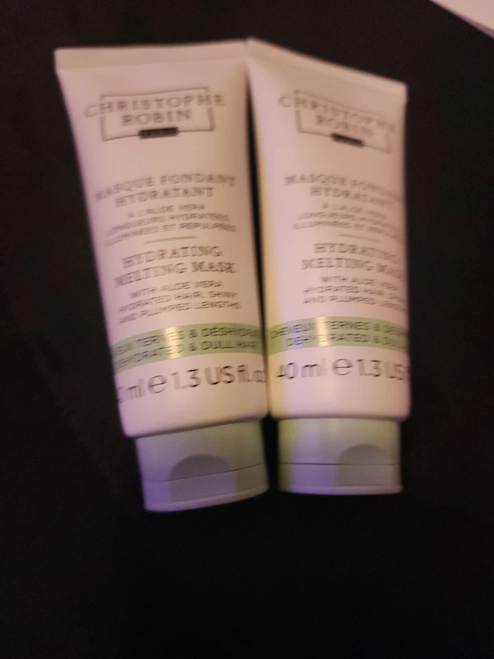 Christophe Robin Mascarilla Hidratante Derretidora Cabello Aloe Vera 40ml/1.3oz NUEVO Mini X 2 Foto 1 de 1