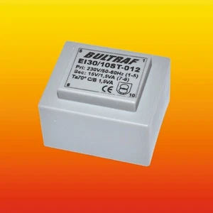 15 V 1.5 VA 230 V 50/60 Hz PRINT TRAFO MAINS POWER TRANSFORMER EI30/10ST-012 - Picture 1 of 3