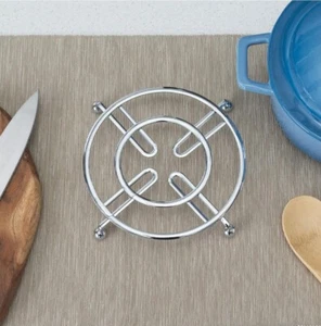 (Lot Of 4) Silver Trivet by home basics - Picture 1 of 4
