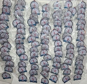 Domino's Pizza 5 FIVE STAR Hat Pins Dominos New Lot of 100 - Picture 1 of 15