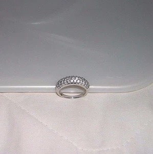 DAMEN STERLINGSILBER & CZS BÄNDER RINGE ZUBEHÖR SCHMUCK GRÖSSE: 7 GESCHENK - Bild 1 von 11
