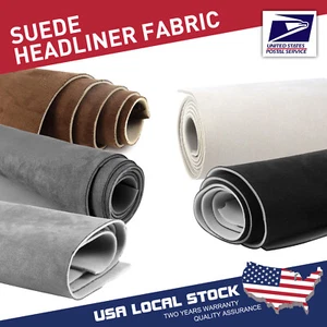Headliner Material Suede Fabric Foam Backing For Automotive Roof lining Replace - Picture 1 of 20