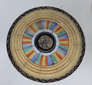 Set 3 japanische tausend Gesichter Porzellan Teller handbemalt 7 3/8 cm - Bild 1 von 13