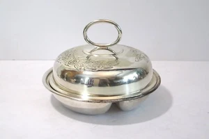 Mappin & Webb's Princes Plate Partitioned Serving Bowl with Cover - Picture 1 of 8