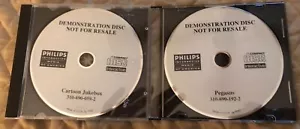 Pegasus & Cartoon Jukebox (Philips CD-i, 1990) Lot of 2 Demo CDs - Good Condi - Picture 1 of 1