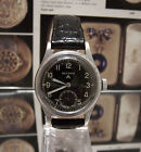 ANTIQUE VINTAGE 1941 45 RECORD W.W.W. BLACK DIAL MILITARY WATCH WW2 SERVICED