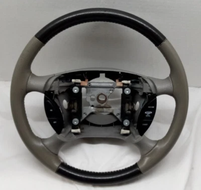 1994-2004 Ford Mustang Steering Wheel 2 TONE BLACK/GRAY LEATHER RARE OEM - Image 1 of 4