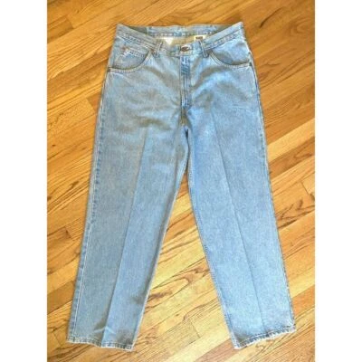 Jeans holgados Brittania de colección pierna ancha 35x31 lavado claro años 90 Foto 1 de 4