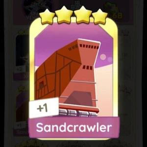 GOLDEN BLITZ Sandcrawler Monopoly_Go_4 Stars Sticker ⭐⭐⭐⭐ - FAST DELIVERED - Picture 1 of 1