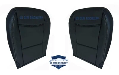 07-2012 Fits BMW 325i, 325xi Coupe Left & Right Bottom leather seat cover Black - Image 1 of 4