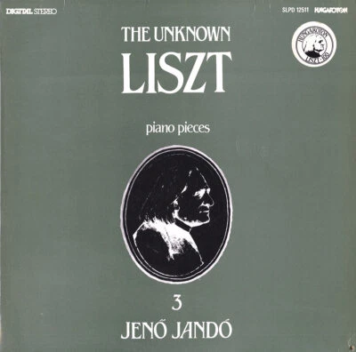 JENO JANDO Piano LISZT Unknown Pieces Vol.III Hungaroton SLPD-12511 1986 Digital Foto 1 de 3