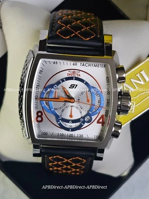 Invicta – S1 Rally – Chronograph - Black Orange Leather - Quartz Mens Watch  - Image 1 of 4