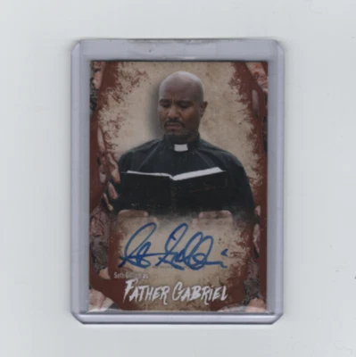 WALKING DEAD SURVIVAL BOX SETH GILLIAM/FATHER GABRIEL AUTOGRAPH CARD #/25!! - Image 1 of 2