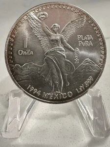 1994 libertad 1 oz .999 Mexico Toning-INV#7852 - Picture 1 of 2