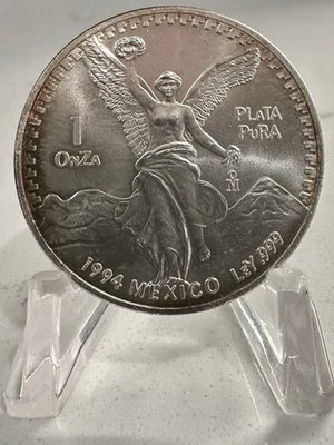 1994 libertad 1 oz .999 Mexico Toning-INV#7852 - Image 1 of 2