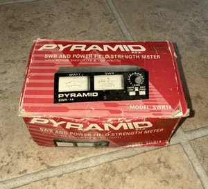 Pyramide Phase III SWR-14 Vintage Watt SWR %REF Leistungsmesser Tenne. (A) - Bild 1 von 4