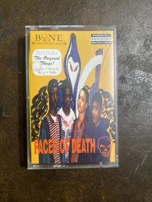 Bone Thugs Faces Of Death Solid Red Cassette Tape Very Rare Foto 1 de 3