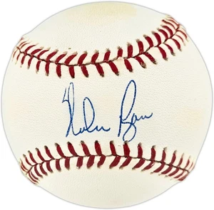 Nolan Ryan Auto Signed AL Baseball Texas Rangers, Los Angeles Angels Beckett - Picture 1 of 5