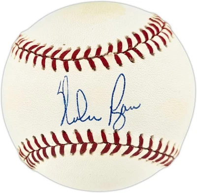 Nolan Ryan Auto Signed AL Baseball Texas Rangers, Los Angeles Angels Beckett - Image 1 of 4