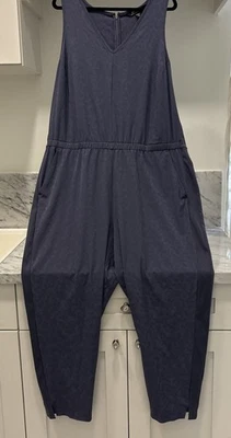 Mono texturizado Athleta Brooklyn para mujer talla 22 talla grande violeta leopardo cremallera Foto 1 de 4