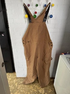 BIG BILL Indura ultra soft FR -M905NEX- Bib Overalls, Cotton/Nylon - Brown XL - Picture 1 of 9