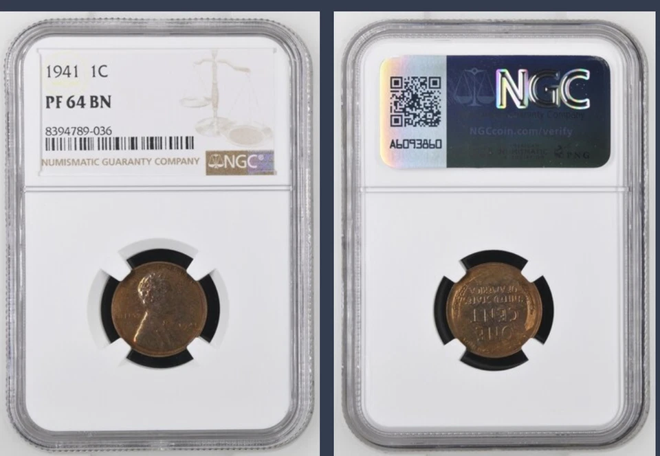1941 Lincoln Wheat Cent/NGC PF 64 BN - Image 1 of 1