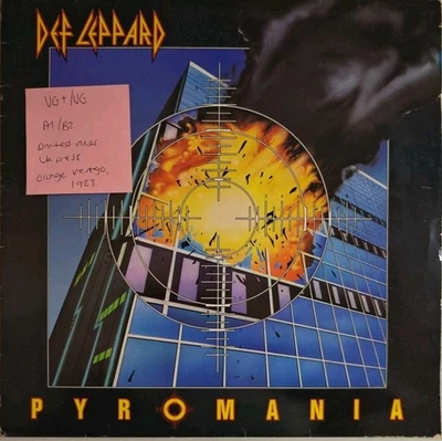Def Leppard Pyromania Vinyl Record VG+/VG VERS 2 1983 - Image 1 of 2