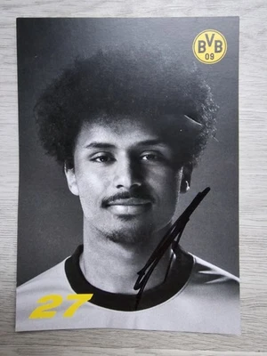KARIM ADEYEMI NR. 27 HANDSIGNIERTE AUTOGRAMMKARTE BVB BORUSSIA DORTMUND - Bild 1 von 4