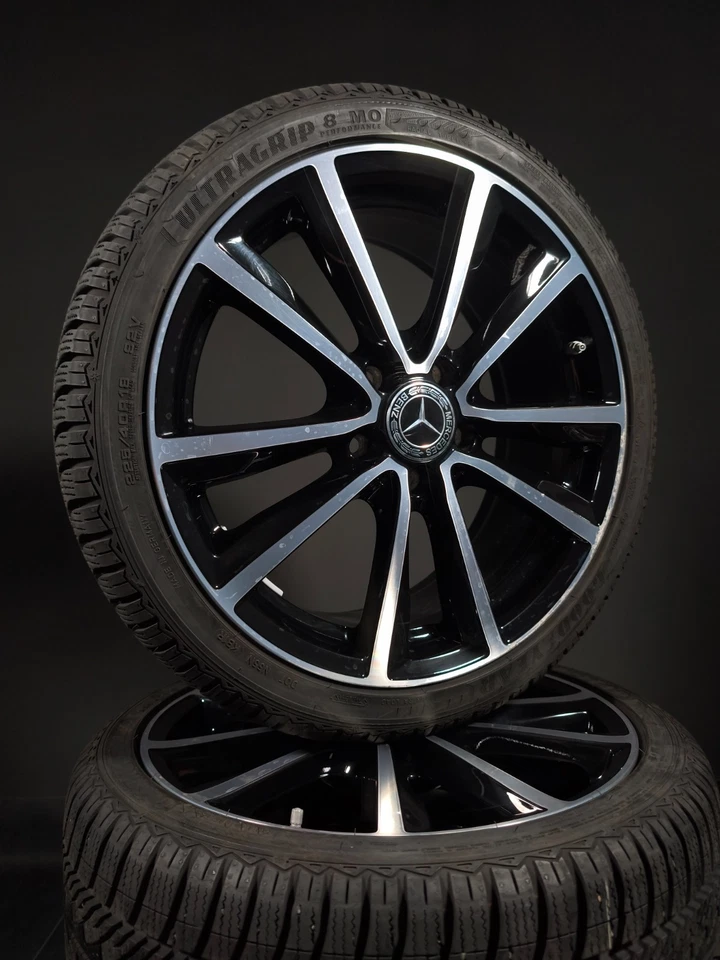 4 Winterräder 225/40R18 Mercedes A B CLA Klasse W176 W246 18 " Alufelgen - Bild 1 von 4