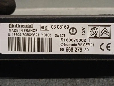9666827980 Electronics Module for PEUGEOT 308 SW I (4E 4H) 1.6 16V 2007 5390108 - Image 1 of 4