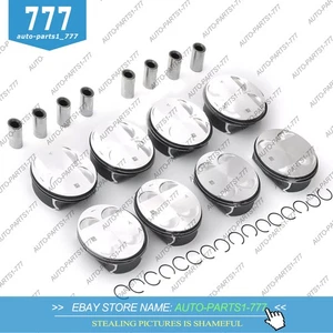8x Pistons & Rings Set STD For BMW 550i 650i X5 750i E63 E53 E64 E70 N62B48 4.8L - Picture 1 of 6