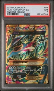 2015 Pokémon XY Ancient Origins M Rayquaza EX 98/98 PSA 7 - Picture 1 of 3