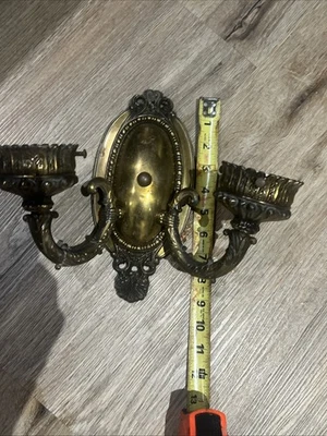 Antiguo aplique de pared doble eléctrico Foto 1 de 4