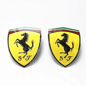 Fender Shield Emblem for Ferrari 430 458 488 599 812 California Roma Set - Picture 1 of 4