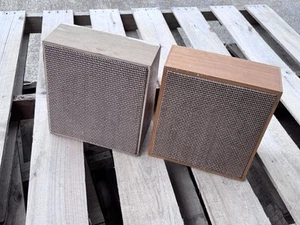 Vintage Holz Lautsprecher Wandhalterung Schule Haus Gegensprechanlage Menge 2 - Bild 1 von 6