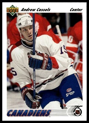 1991-92 Upper Deck #379 Andrew Cassels - Image 1 of 2
