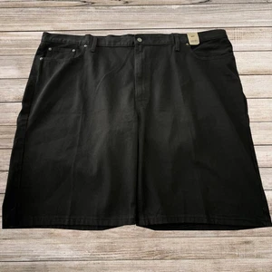 Levi's schwarz Slow Walker 100 % Baumwolle Shorts 469, Größe 54 5 Taschen Design Neu mit Etikett - Bild 1 von 6
